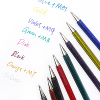 派通(Pentel)K110 新品手帐彩色笔 高光金属色记号 贺卡笔水笔 K110 珠光笔 1.0mm八色可选荧光笔