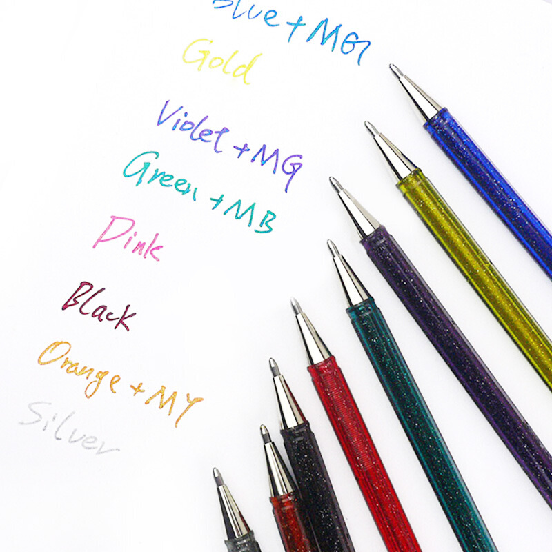 派通(Pentel)K110 新品手帐彩色笔 高光金属色记号 贺卡笔水笔 K110 珠光笔 1.0mm八色可选荧光笔