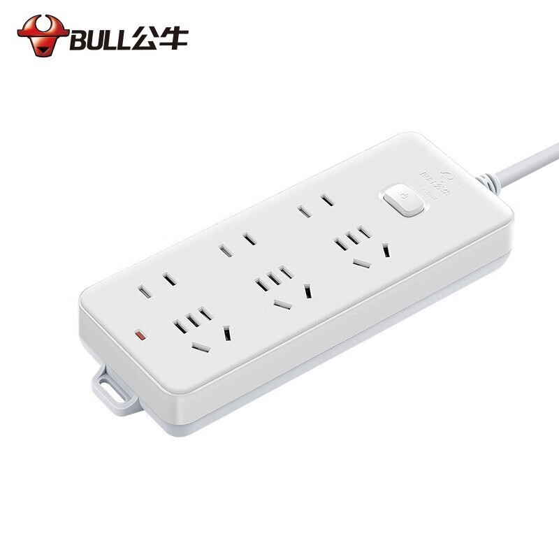 公牛(BULL)GN-402 插座/带儿童保护门 新国标/插线板 6位总控开关全长1.8米高清大图