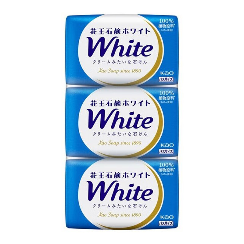 花王white护肤香皂牛奶130g*3【hw41123】 单位:瓶
