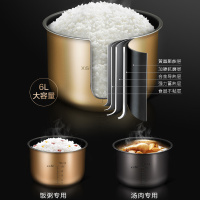 美的（Midea）电压力锅 一锅双胆 七段调压 收汁入味 6L大容量高压锅