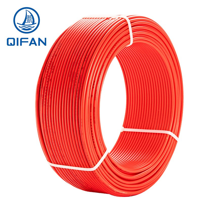 起帆(QIFAN) BV-450/750V-1×2.5 (红色) 100米/卷 铜芯聚氯乙烯绝缘布电线 1卷