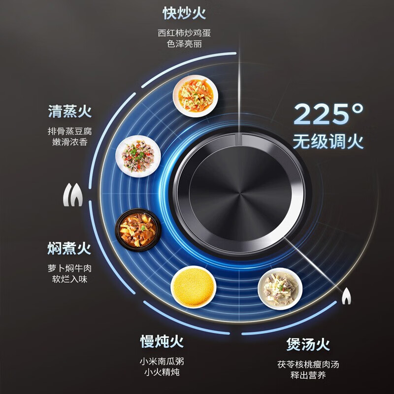 美的(Midea)定时灶+防干烧灶燃气灶双灶双眼灶5.2大火力灶具天然气灶Q519S煤气灶双灶炉灶台嵌两用天然气