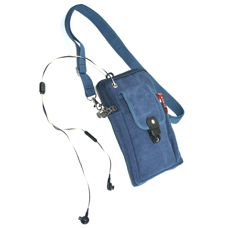 运动帆布手机腰包7寸8寸平板手机包穿皮带男斜跨小包单肩斜挎男包