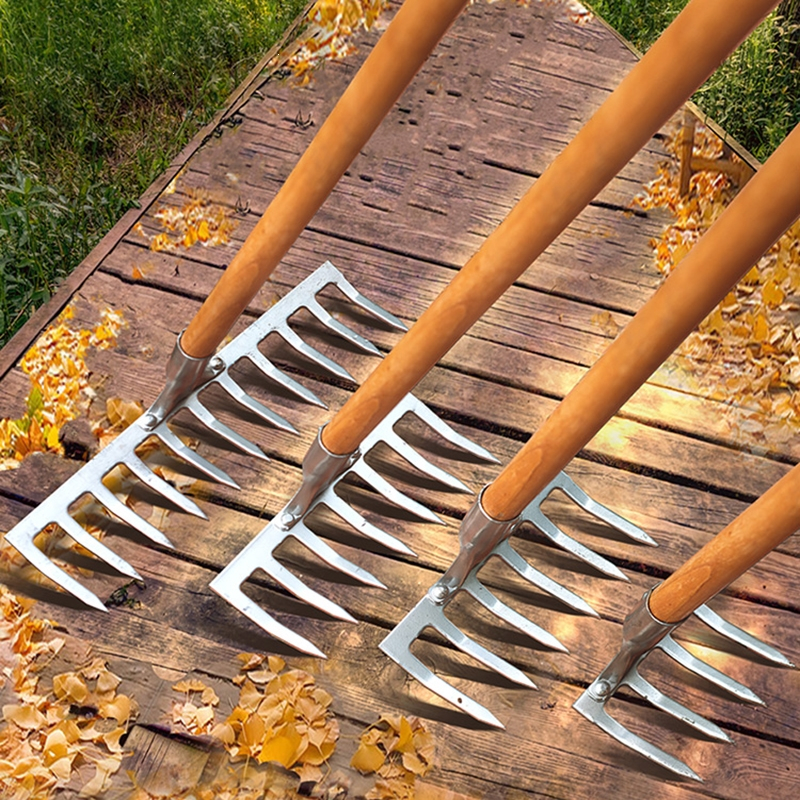 阿斯卡利(ascari)耙子九齿钉耙农具铁耙子农用工具翻土松土搂草多齿