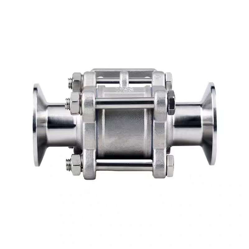 盛京联硕 不锈钢三片式高平台快装球阀DN25卡盘50.5 (304材质)台高清大图