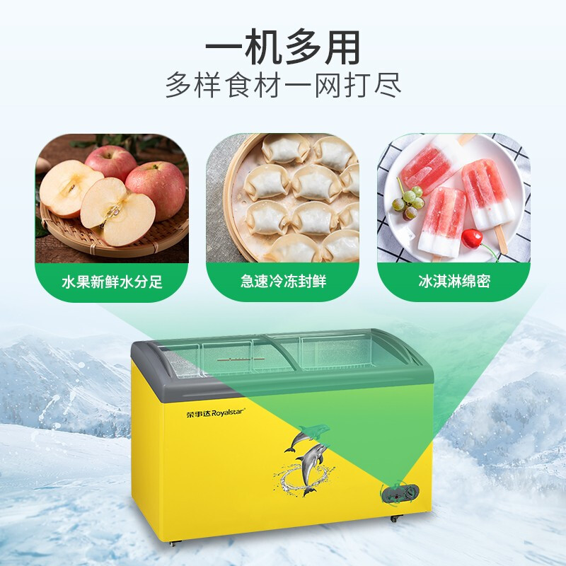 荣事达(Royalstar)328L 卧式变温冷柜 冷藏冷冻转换柜 商用冷柜 冰柜 雪糕柜 SD/SC-328Y