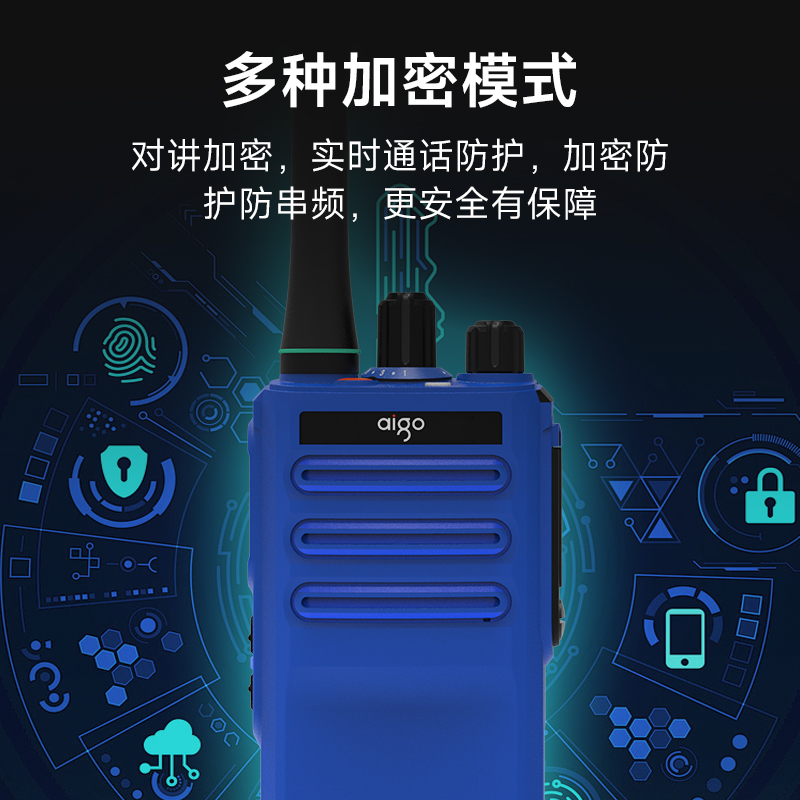 爱国者(aigo)A808IEX数字防爆对讲机 远距离大功率石油化工天然气煤矿救援专业防爆手台高清大图