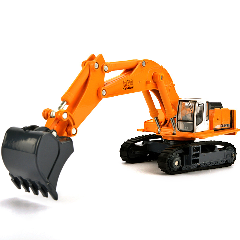 凯迪威合金工程车挖掘机模型挖土机儿童玩具汽车运输车叉车玩具车