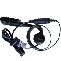 摩托罗拉(MOTOROLA)PMLN5727 线控麦克风/PTT的耳挂式耳机 适配XIR P6600/6620 黑色