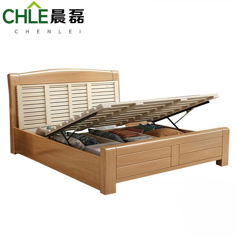 晨磊 实木床 200*120*49cm 张高清大图