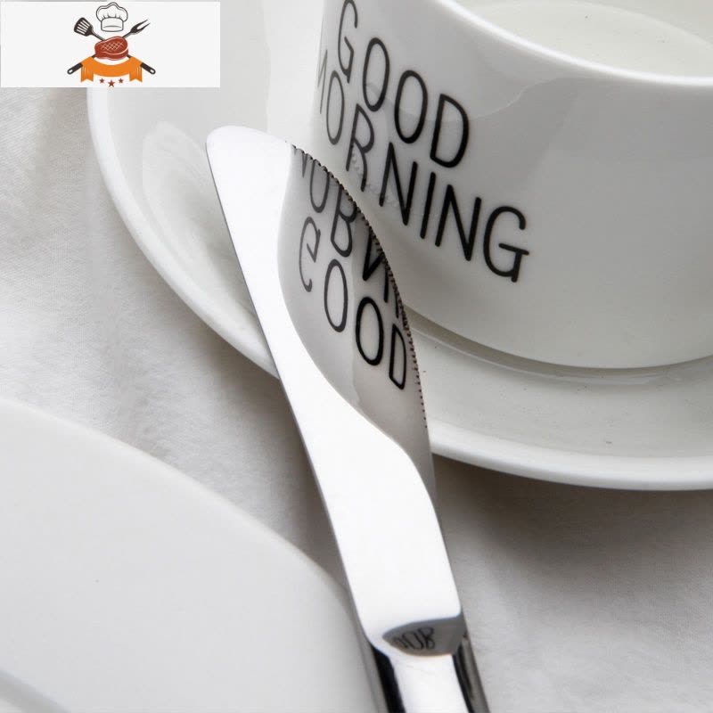 儿童版牛排刀叉盘子套装 全套西餐具家用西餐餐具 儿童刀叉套装 大人版刀+叉 敬平图片