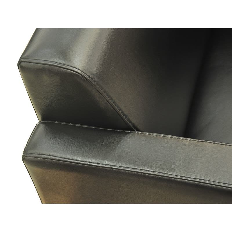 鸿业盛大FS-S036皮艺沙发办公沙发接待会客沙发办公室家具沙发办公三人位沙发西皮图片