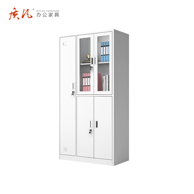 苏宁 质凡 办公家具 五门更衣柜储物柜带锁多门柜/ZF-GYG011/970*420*1800高清大图