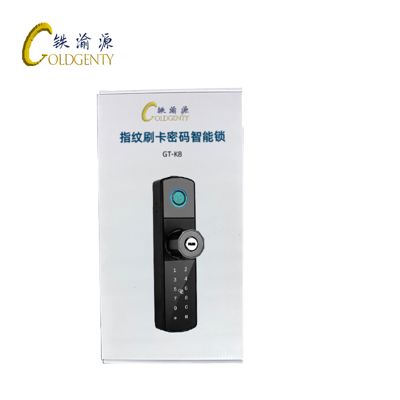 铁渝源 指纹刷卡密码智能锁 GT-K8 把高清大图