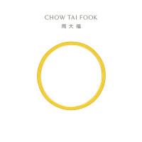 周大福鱼鳞圆点足金黄金戒指女生日礼物(工费:160计价)EOF1297