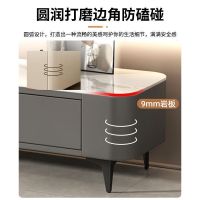 岩板茶几客厅家用轻奢桌高级感小户型落地茶几电视柜组合