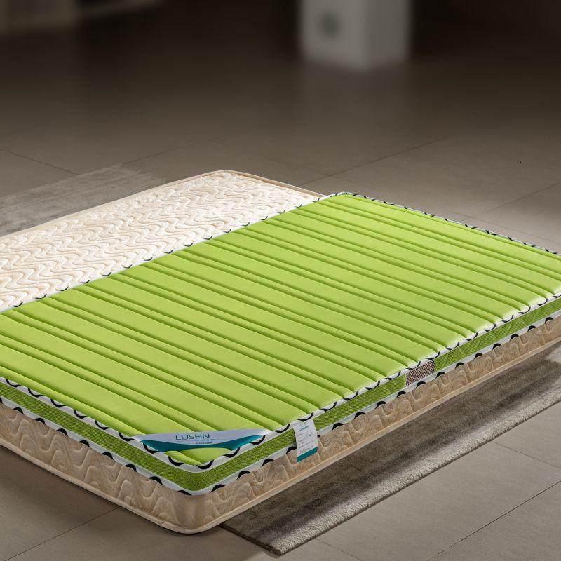 家柏饰(CORATED)椰棕床垫软垫 榻榻米垫子海绵双人家用乳胶垫学生宿舍单人 A款青【5cm椰棕+凉席】整体约8cm 135*200cm（20年不塌陷，冬夏两用）