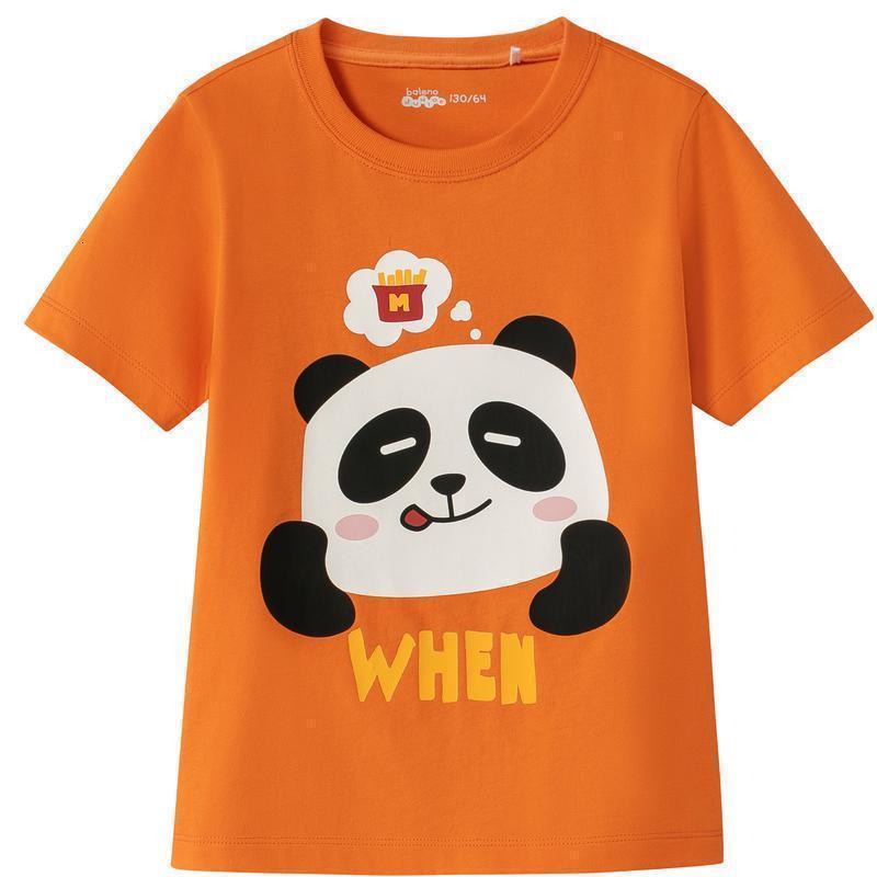 75】班尼路童装2020春夏新款大头公仔儿童短袖t恤卡通圆领男童上衣潮