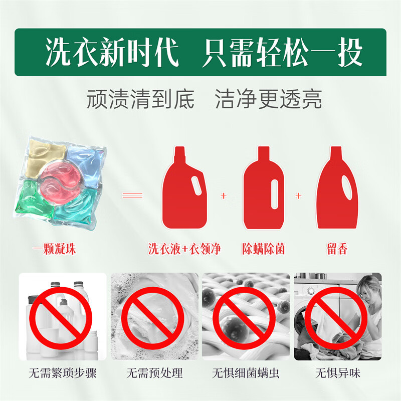 舒蕾(SLEK)甄选波卡莉香纯净香氛六合一洗衣凝珠-58颗(580g)高清大图