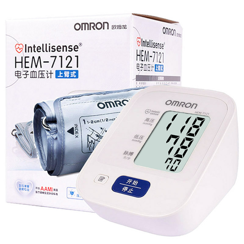 欧姆龙 Omron 血压计hem 7121 欧姆龙 Omron 电子血压计hem 7121 手臂式 智能加压测量 价格图片品牌报价 苏宁易购利安医疗器械专营店
