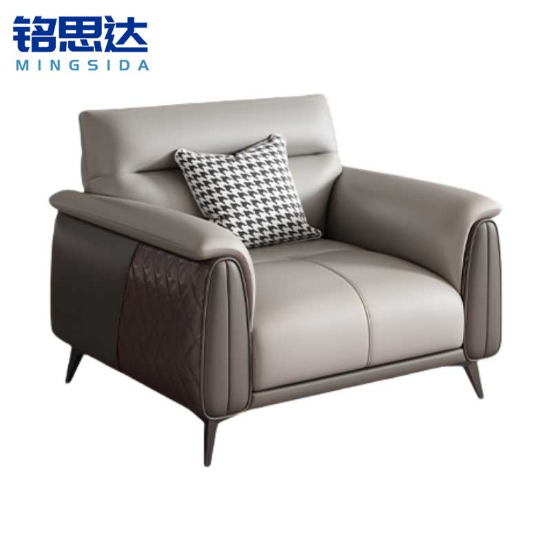 铭思达皮艺沙发单人位张高清大图