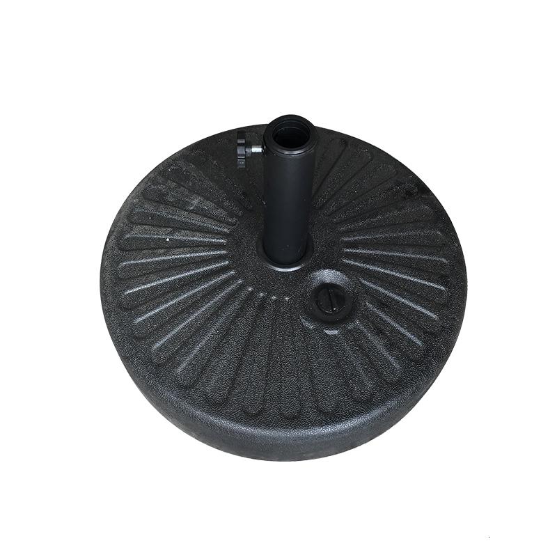 30公斤塑料注水底座户外大太阳伞广告伞旗杆底座铁四脚底座下杆高清大图