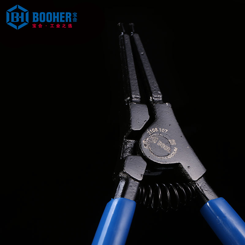 (DT)宝合(BOOHER) 2108109 德式CrV轴用直口卡簧钳9“ 225mm (单位:只)