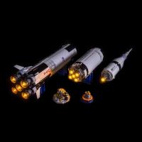 HiBrick灯饰 土星5号运载 适用乐高21309积木 LED灯光 21309灯饰升级版(仅售灯饰)