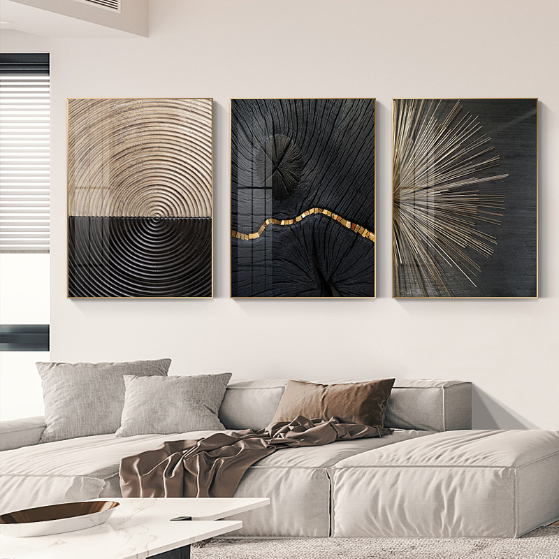 乔迁礼品北欧小众极简装装饰画黑白灰色抽象工业风挂画客厅餐厅办公室