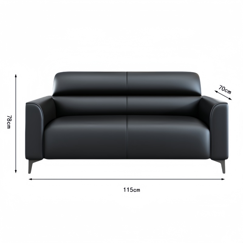 悦兴诚办公沙发115*70*78cm双人位张高清大图