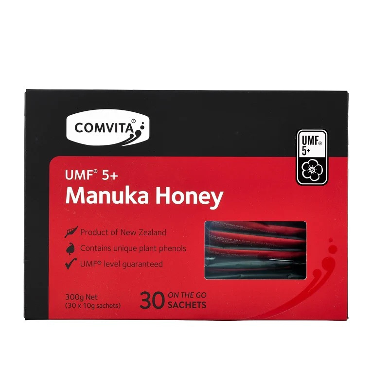 保税发-康维他(COMVITA)麦卢卡花蜂蜜UMF5+便携装(10g*30条) 澳洲新西兰原装进口蜂蜜 日常守胃全家