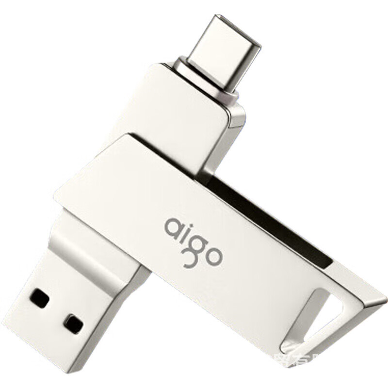 爱国者(aigo)爱国者aigoType-CUSB3.2U350适用双接口手机电脑两用车载 银色 32GB