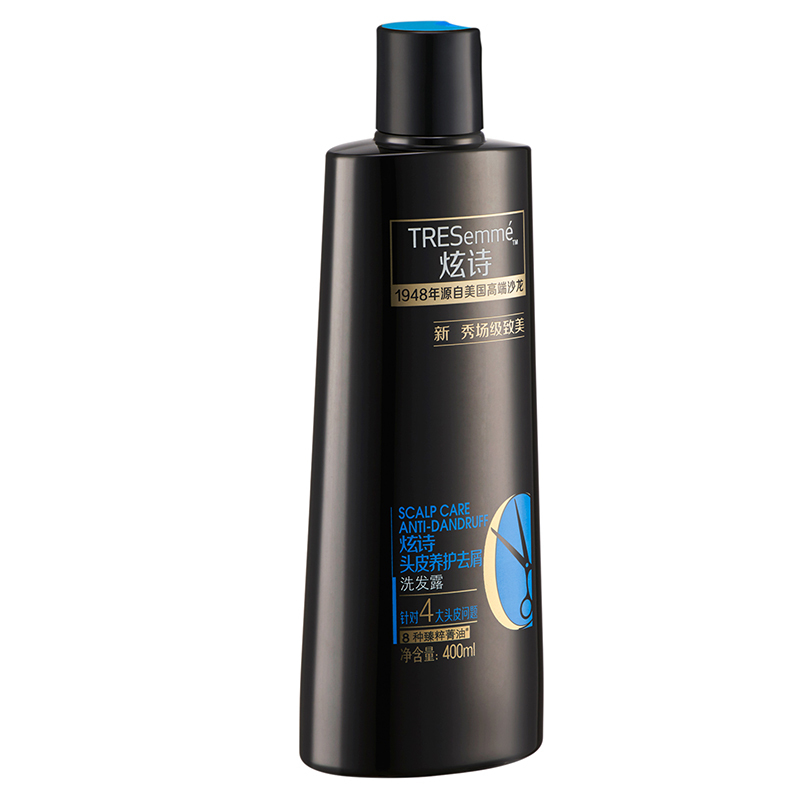 炫诗(Tresemme)头皮养护去屑洗发水400ml 所有发质;干性;油性;受损发质;中性 适合成人[联合利华]