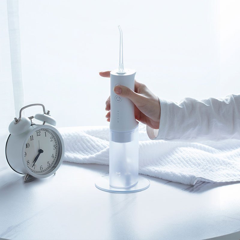 小米(MI)米家电动冲牙器MEO701 白色 家用便携式牙缝水牙线口腔清洁牙结石喷牙洗牙器