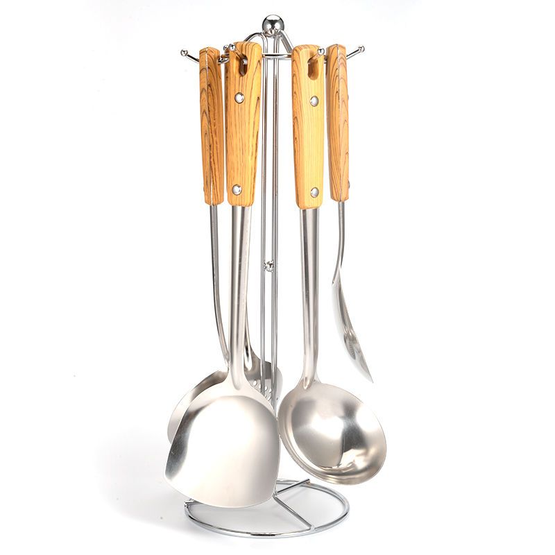 不锈钢套装厨具锅铲防烫勺子全套家用勺炒菜铲子厨房铲勺漏勺汤勺