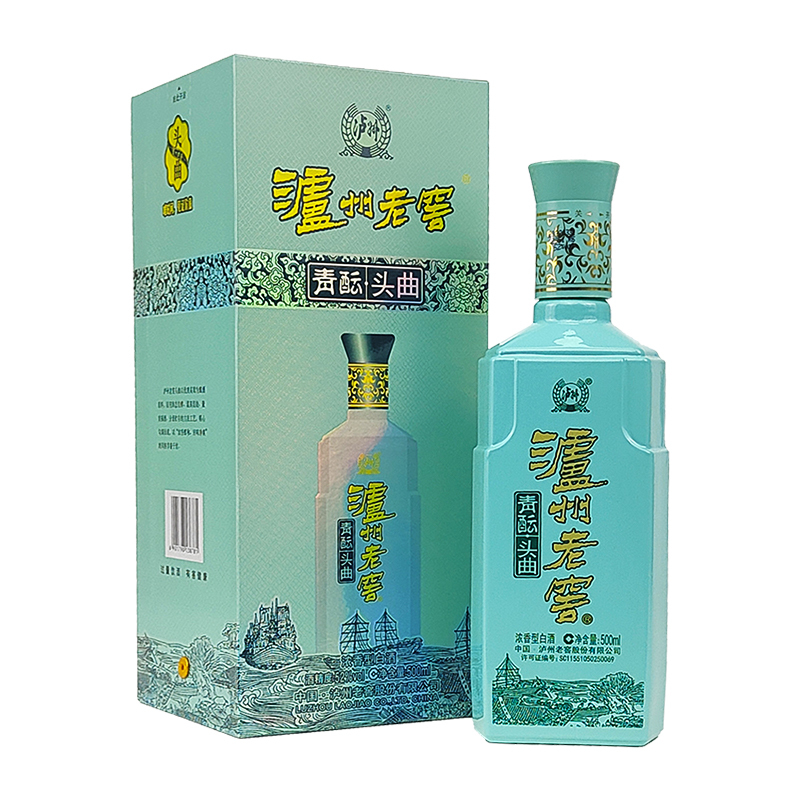 泸州老窖头曲青酝 52度 500ml*6瓶原箱 浓香型白酒 口粮自饮 2970