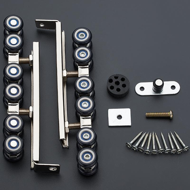 一副2只四轮单轴吊轮推拉门吊轮移门吊轮五金配件实木门移门轨道滑轮