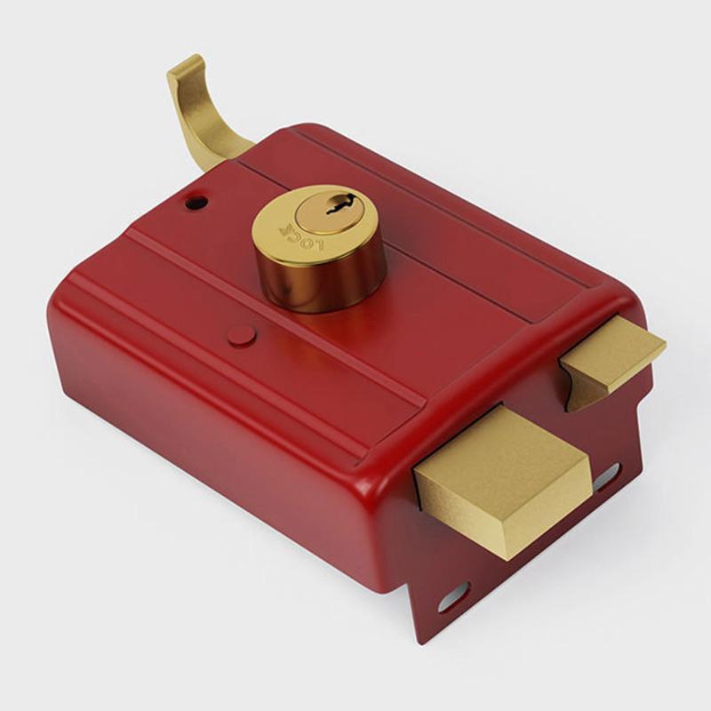 家用安全普通老式防盗门锁子卧室室内木门外装门锁双舌556通用型556