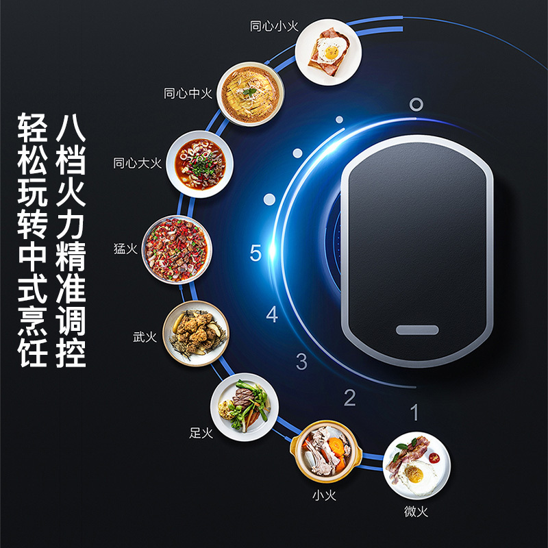 老板(ROBAM) 燃气灶嵌入式家用灶具不锈钢灶台双眼灶煤气灶 5.2kW火力可调节底盘台嵌两用单灶具57G7A熄火保护