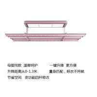 云飞燕电动 晾衣机 讴歌红消毒风干自由伸缩四杆B-12OFX4S 一键升降智能30米遥控大LED平板照明铝合金晾衣架