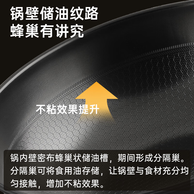 炊大皇炒锅厨房不粘锅无油烟家用炒菜锅燃气电磁炉通用无烟锅锅具32cm高清大图