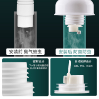 潜水艇厨房下水管防臭密封圈洗手盆排套下水管道封口盖防臭塞神器