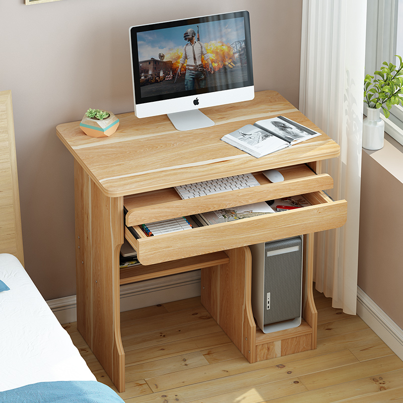简易电脑桌台式家用简约卧室床边桌闪电客宿舍书桌写字台笔记本电脑