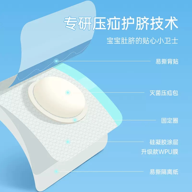脐疝贴婴儿凸肚脐专用脐突护脐带腹带疝气贴宝宝压疝包儿童高清大图