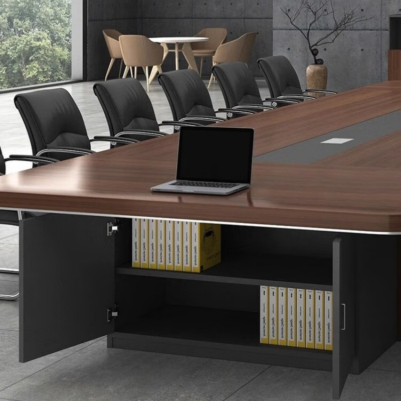 常喜悦 会议桌办公桌会议室大会议桌现代洽谈桌定制会议桌 CXY-Z006318-35高清大图