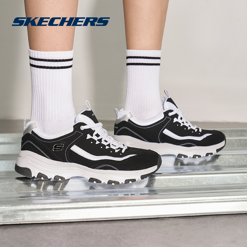 Skechers斯凯奇2021春季新款男女熊猫鞋经典轻便透气运动鞋老爹鞋
