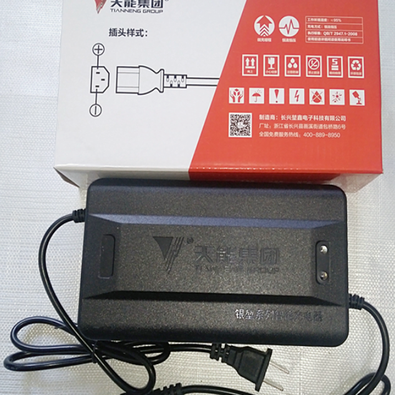 天能智能脉冲铅酸电瓶48v充电器电动车充电器爱玛雅迪新日台铃通用48v