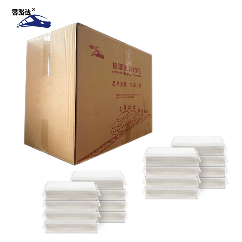 馨路达 企业用简装双层面巾抽纸 XLD-CMC 150抽/50包/箱高清大图