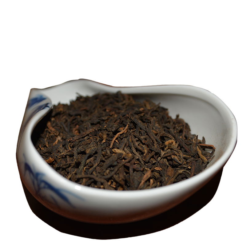 广西梧州六堡茶2015年金花陈香散茶试泡6g天誉黑茶叶